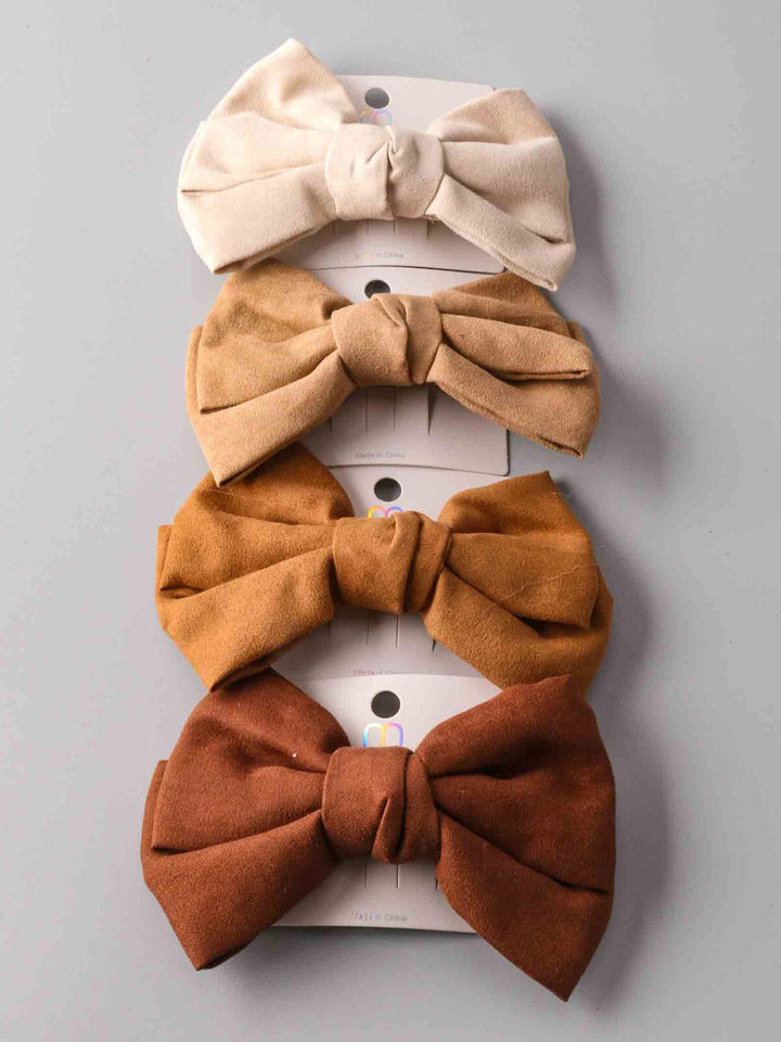 FASHION ASSORTED COLORS BOWS HAIR CLIPS