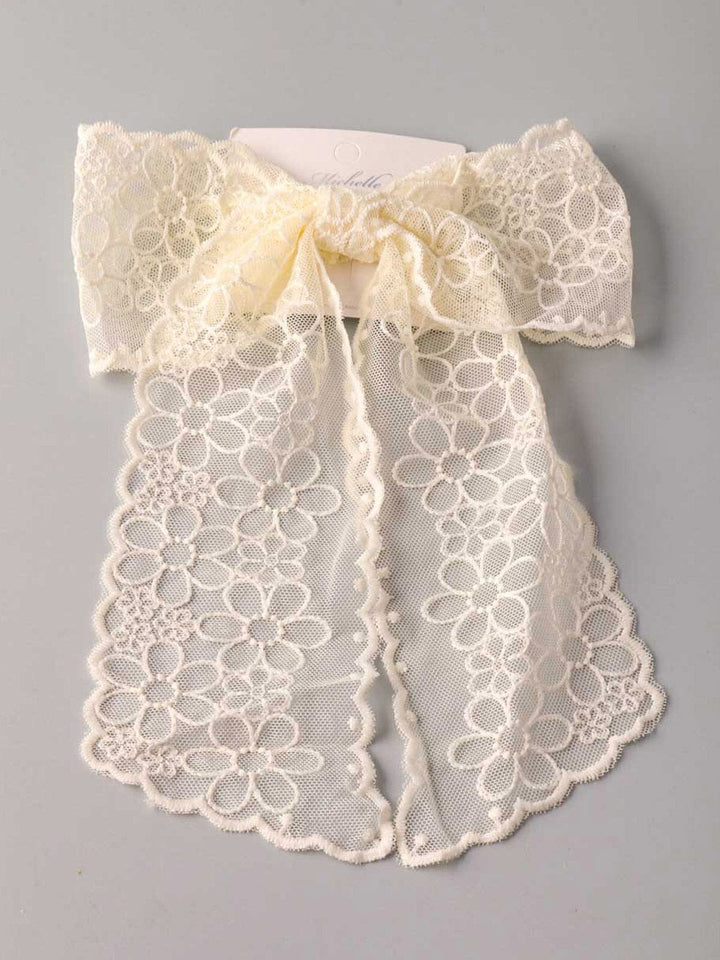 FASHION LACE BOW HAIR CLIPS