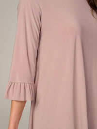 WOMEN'S 3/4 SLEEVE HIGH-LOW TUNIC BLOUSE