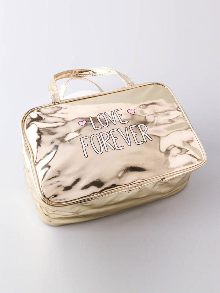 WOMEN'S COSMETIC GRAPHIC LOVE FOREVER BAG