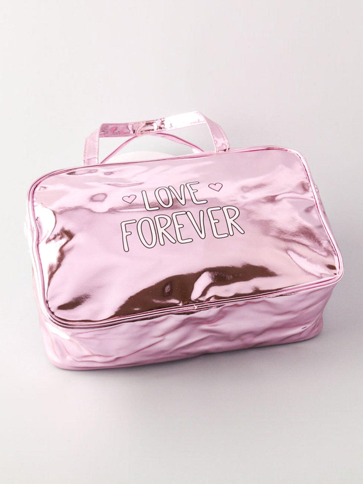 WOMEN'S COSMETIC GRAPHIC LOVE FOREVER BAG