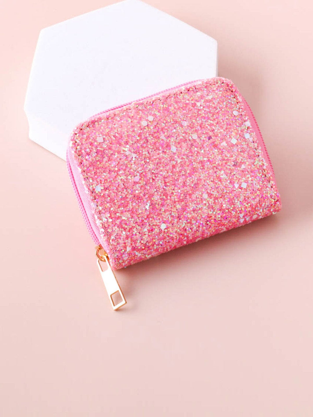 WOMEN'S PINK SHIMMER WALLET