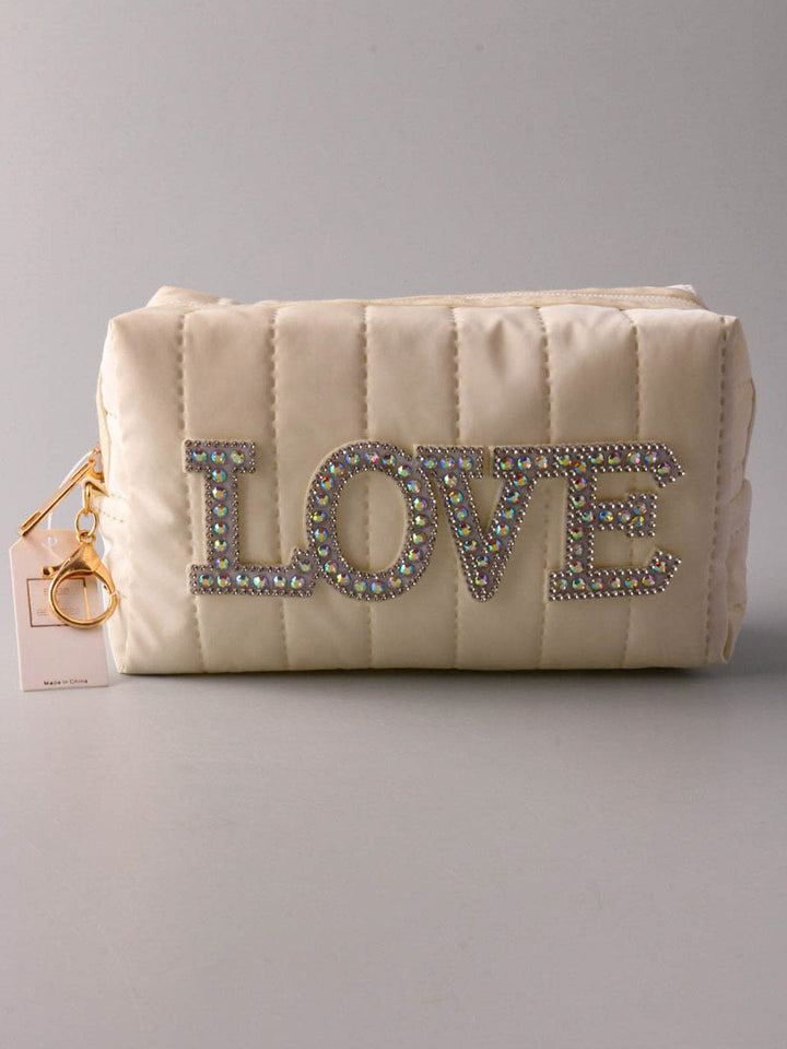 WOMEN'S GRAPHIC LOVE COSMETIC BAG
