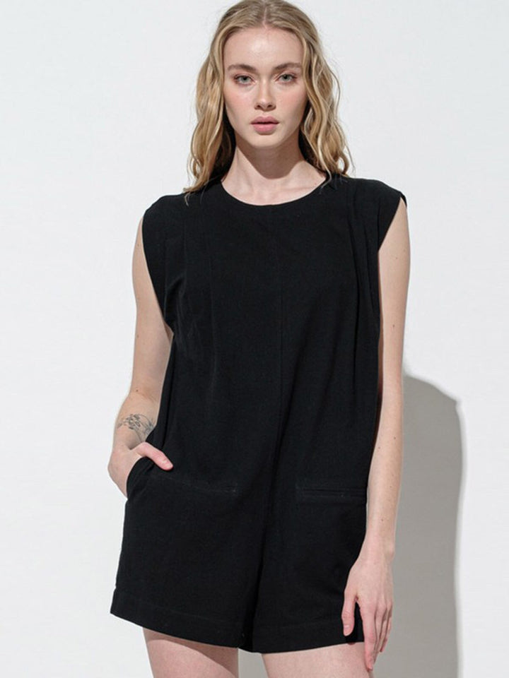 WOMEN'S SLEEVELESS POCKETS ROMPER