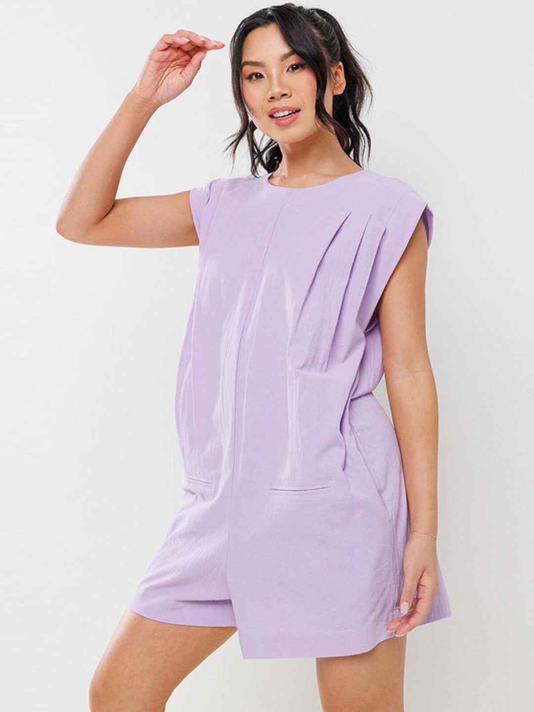 WOMEN'S SLEEVELESS POCKETS ROMPER
