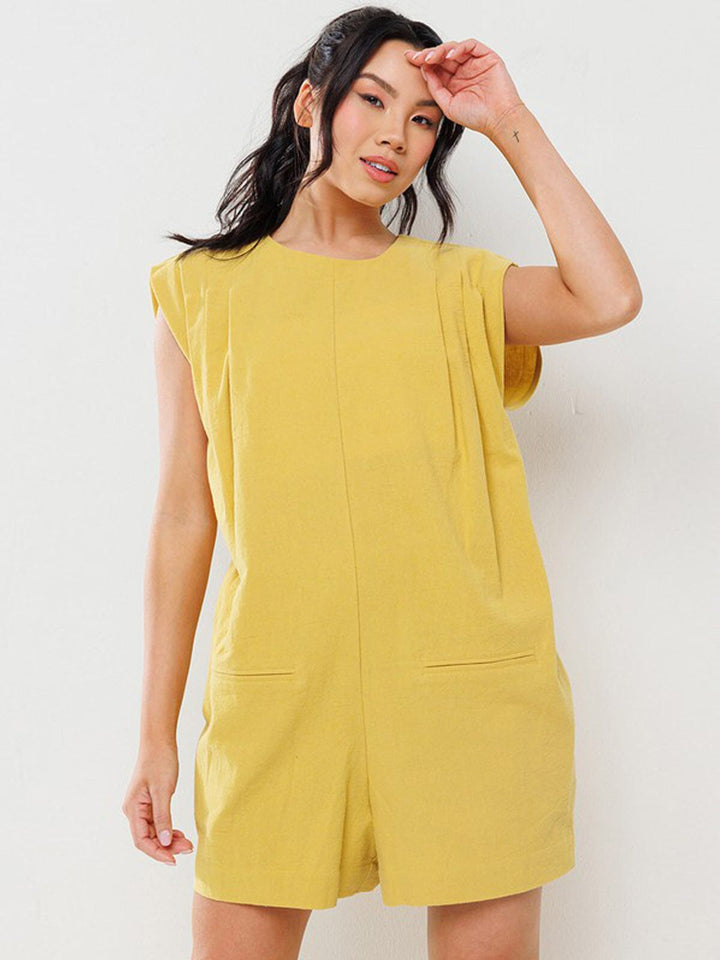 WOMEN'S SLEEVELESS POCKETS ROMPER
