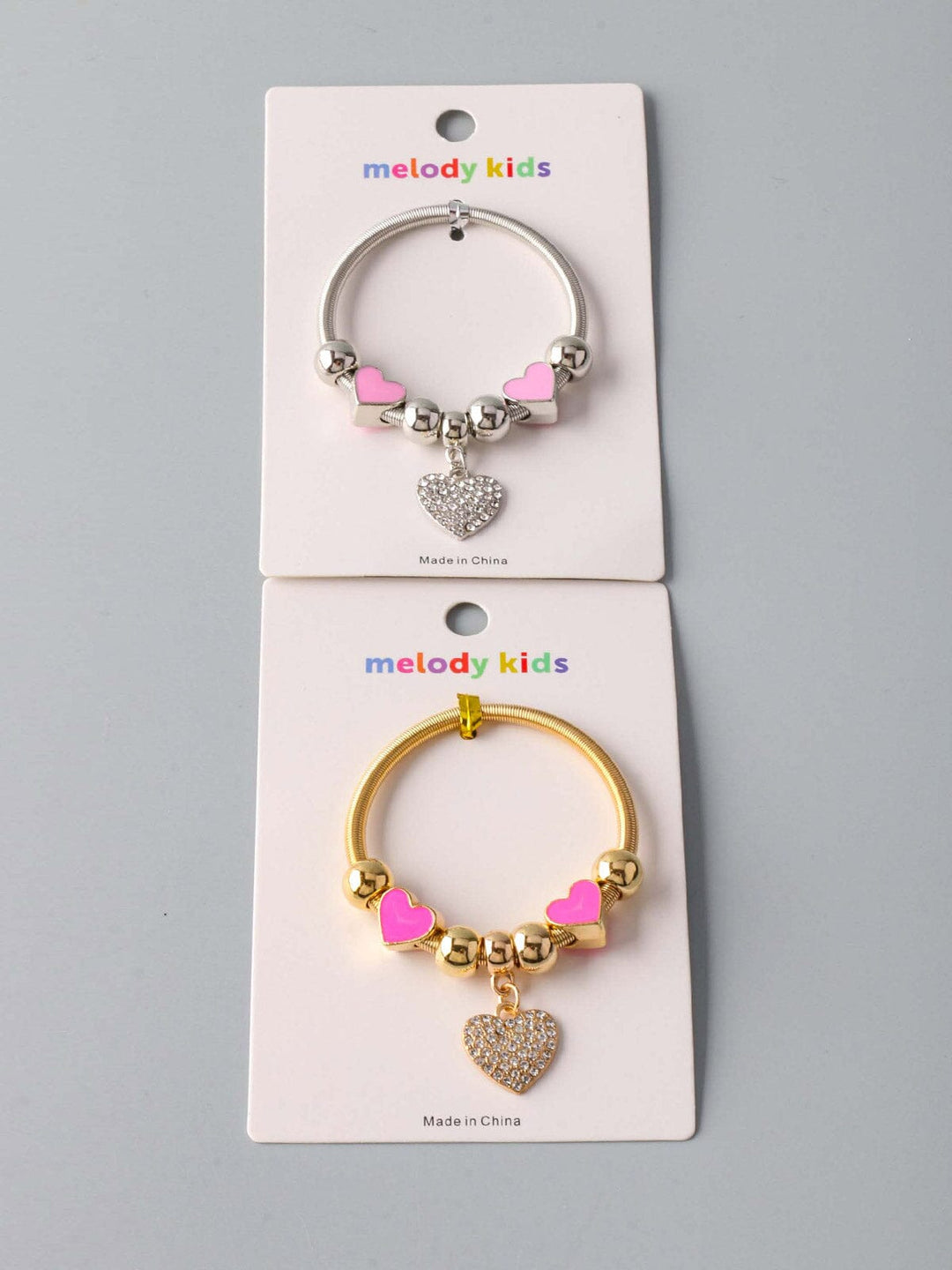 WOMEN'S GOLD & SILVER HEART BRACELET