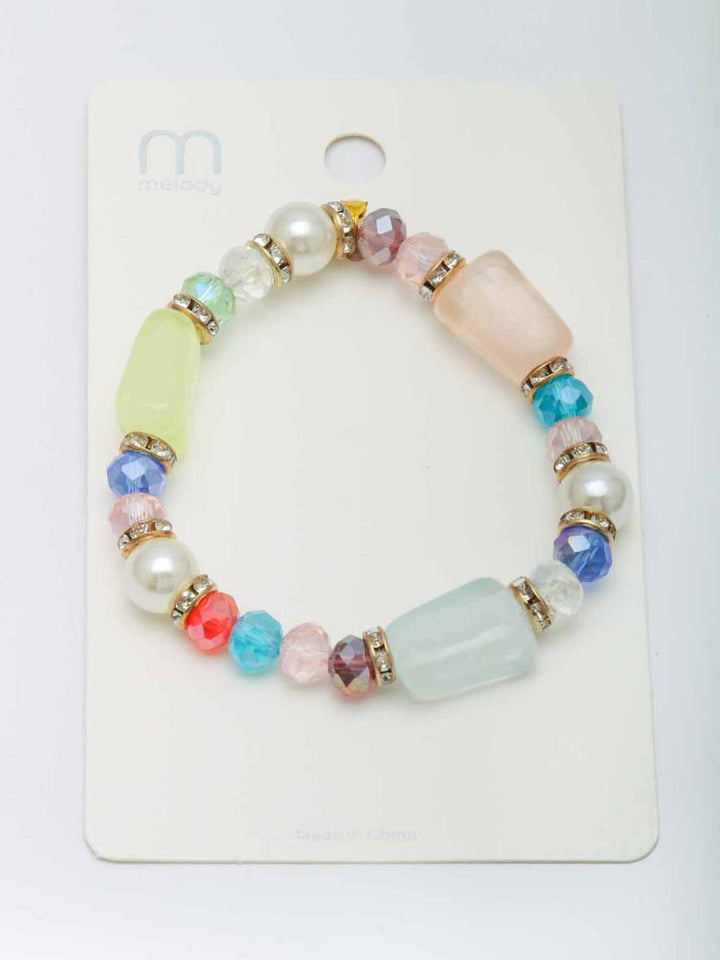 WOMEN'S ASSORTED MULTI COLOR STONES BRACELET