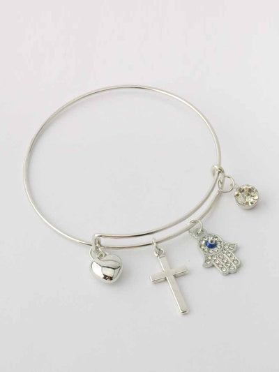 WOMEN'S GOLD & SILVER MULTI CHARM BRACELET