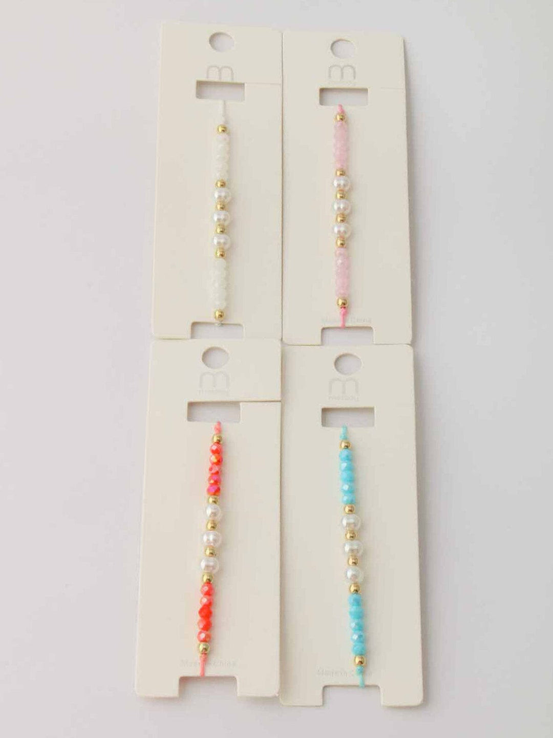 WOMEN'S ASSORTED COLORS PEARL BRACELET