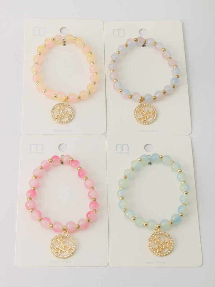 WOMEN'S ASSORTED COLORS STARS BRACELET