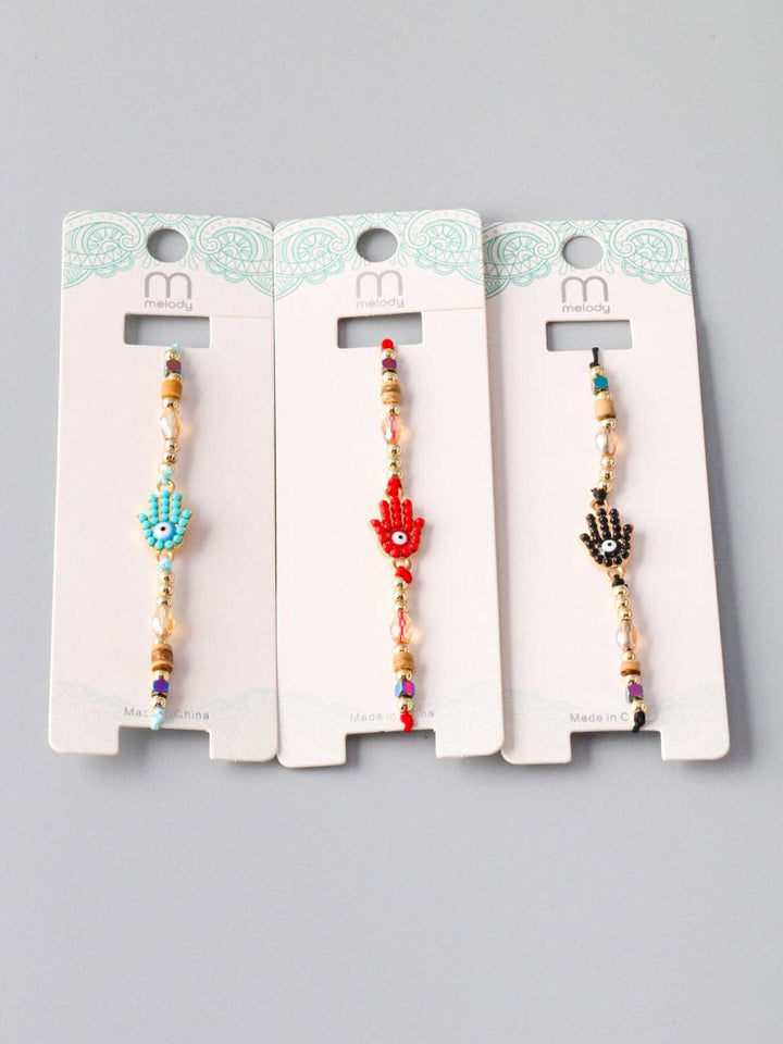 WOMEN'S FASHION ASSORTED COLORS BEADS BRACELET