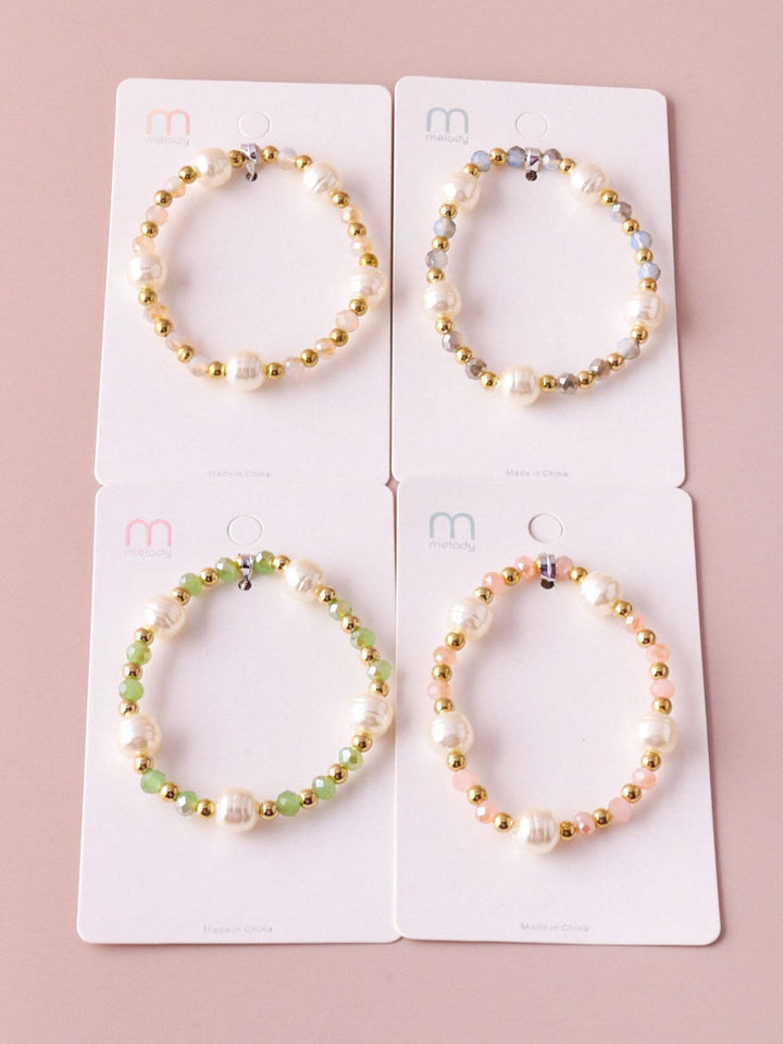 WOMEN'S ASSORTED COLORS BEADS BRACELET