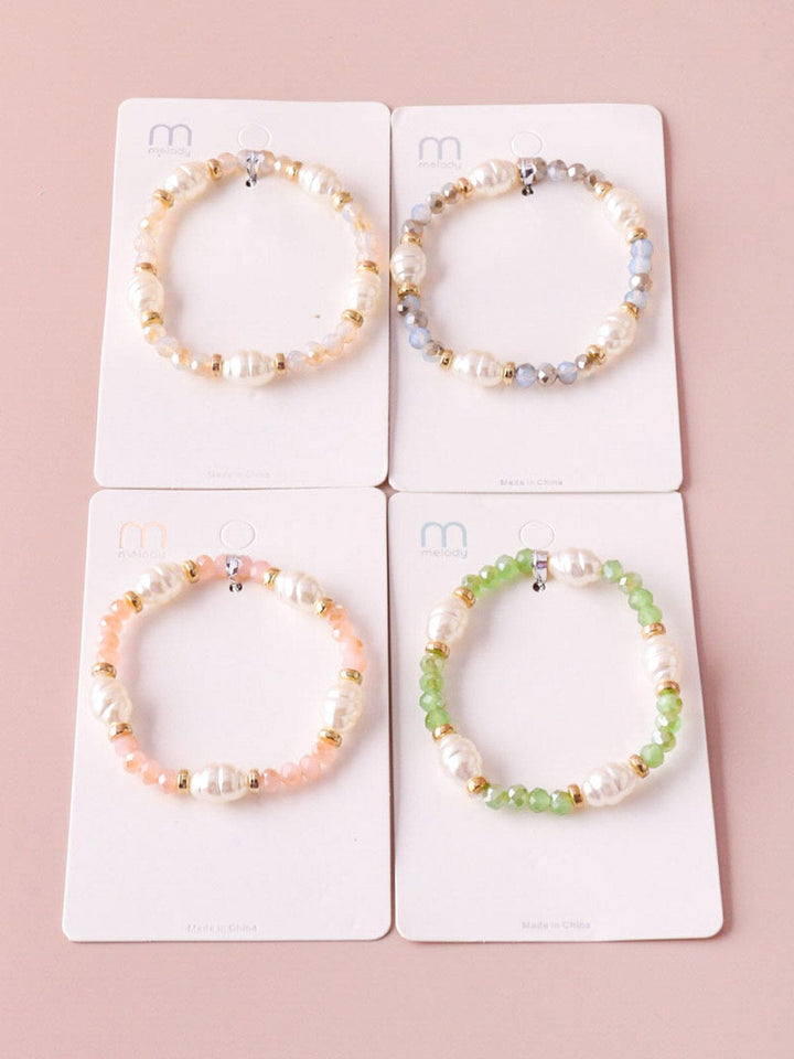 WOMEN'S ASSORTED COLORS BEADS BRACELET