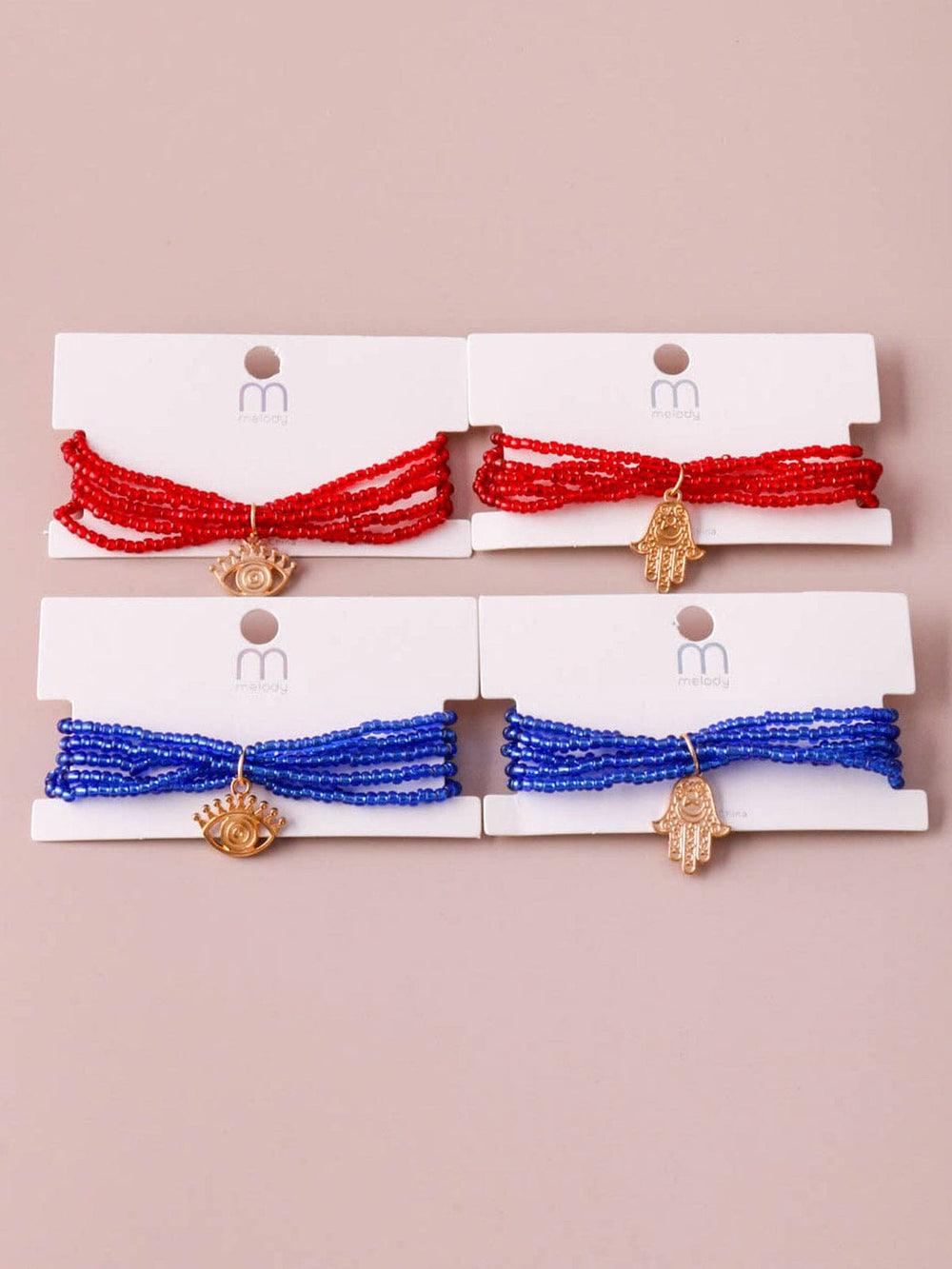 WOMEN'S FASHION ASSORTED COLORS BEADS BRACELET
