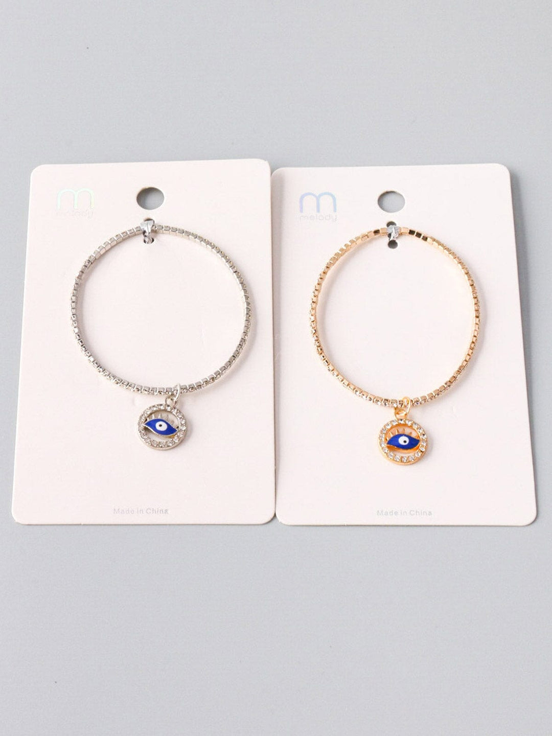 WOMEN'S FASHION GOLD & SILVER EVIL EYE BRACELET