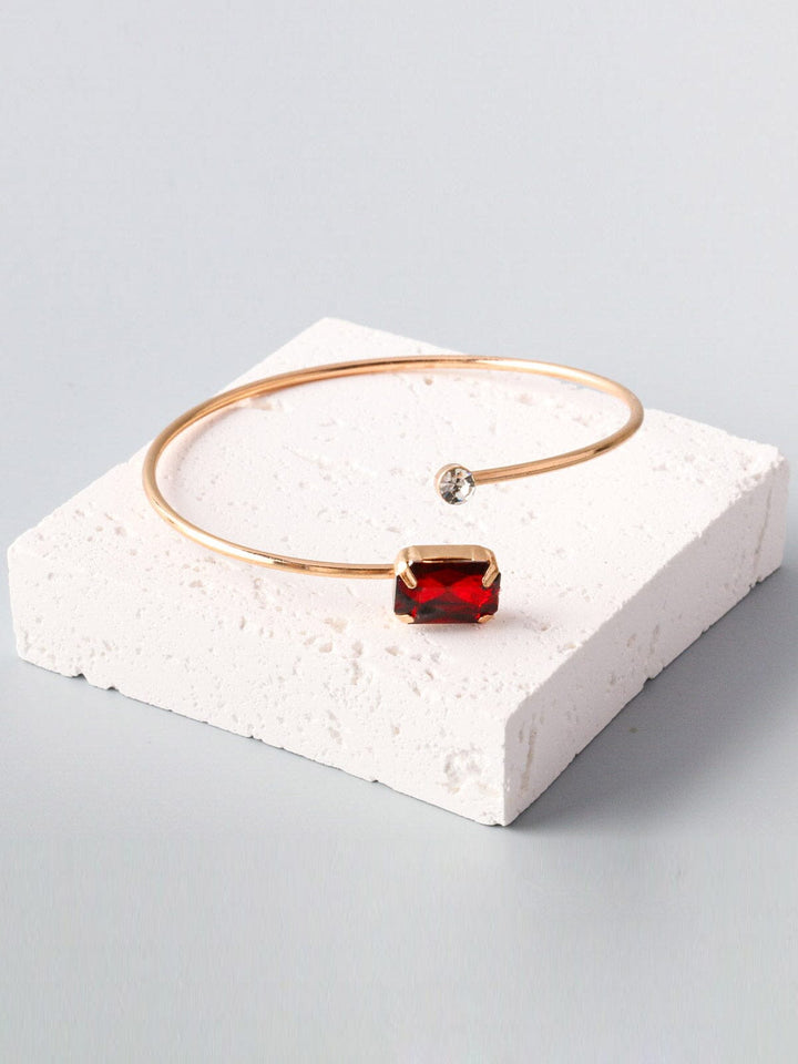 WOMEN'S FASHION GOLD ASSORTED STONES BRACELET