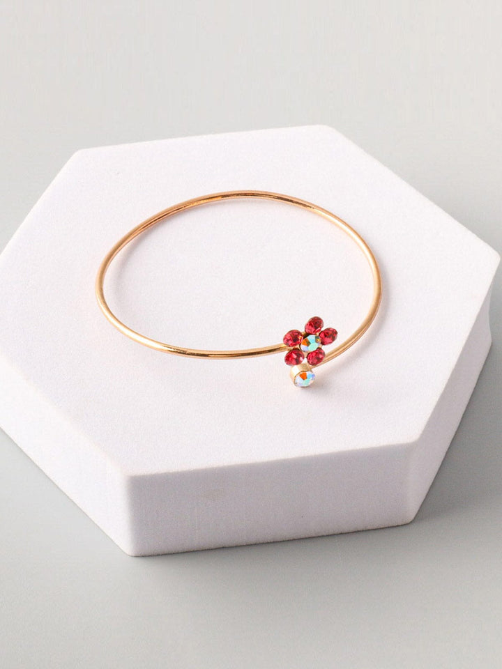 WOMEN'S FASHION GOLD ASSORTED FLOWER BRACELET