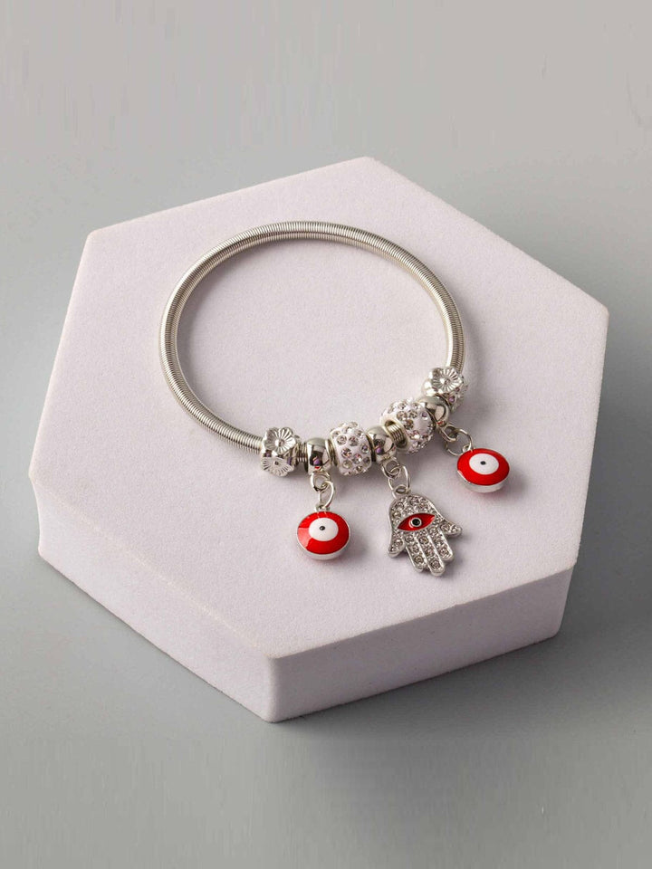 WOMEN'S FASHION SILVER HEMSA BRACELET