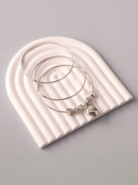 WOMEN'S FASHION GOLD & SILVER HEART BRACELET