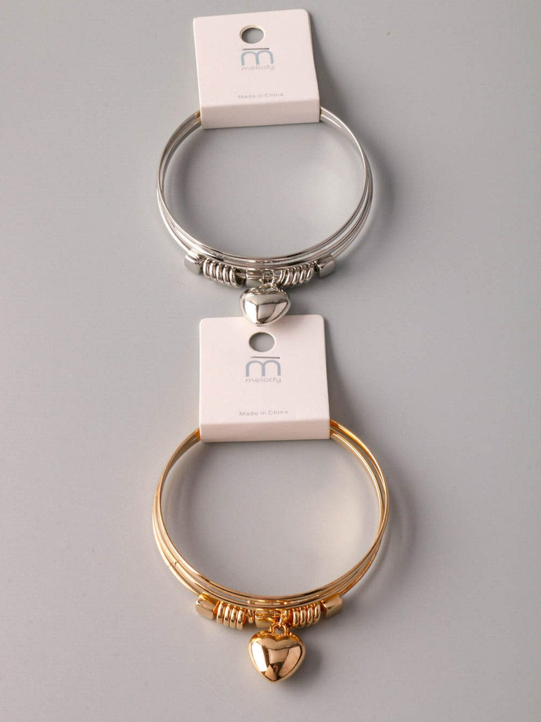 WOMEN'S FASHION GOLD & SILVER HEART BRACELET