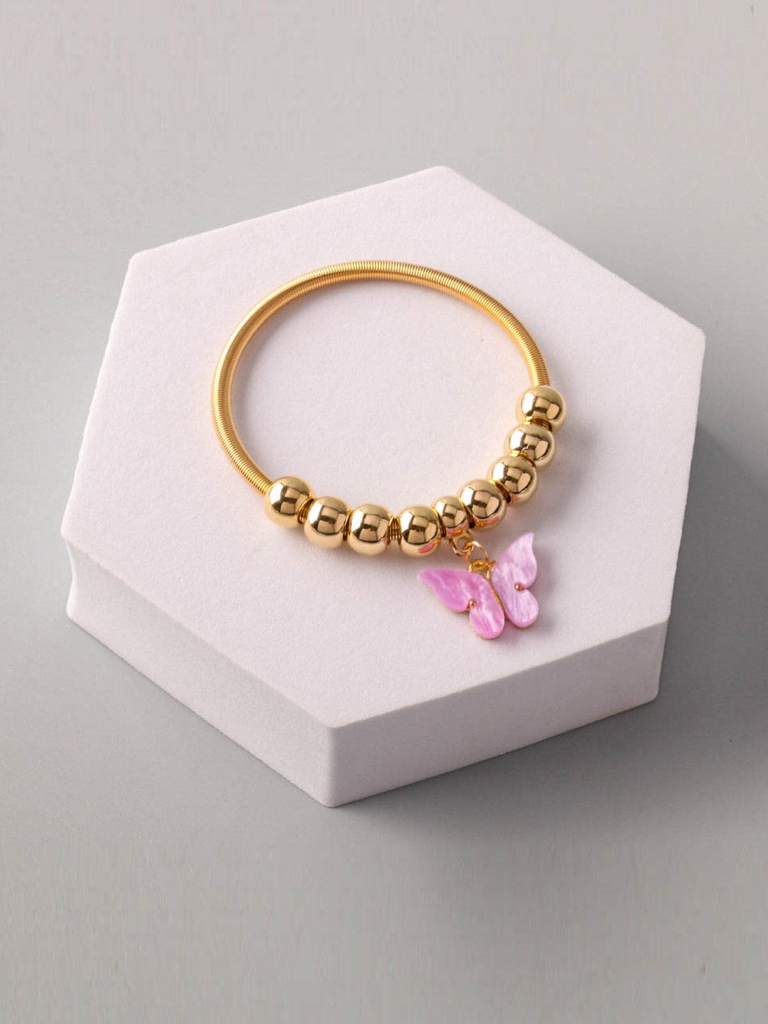 FASHION ASSORTED COLORS BUTTERFLY BRACELET