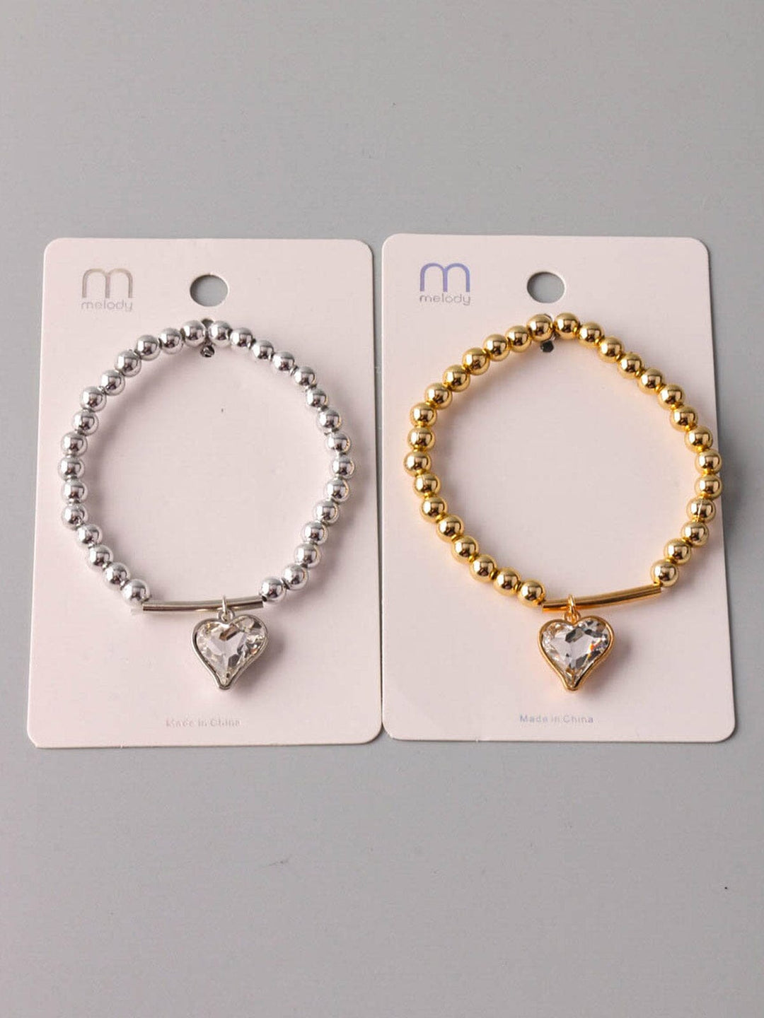 WOMEN'S FASHION GOLD & SILVER HEART BRACELET