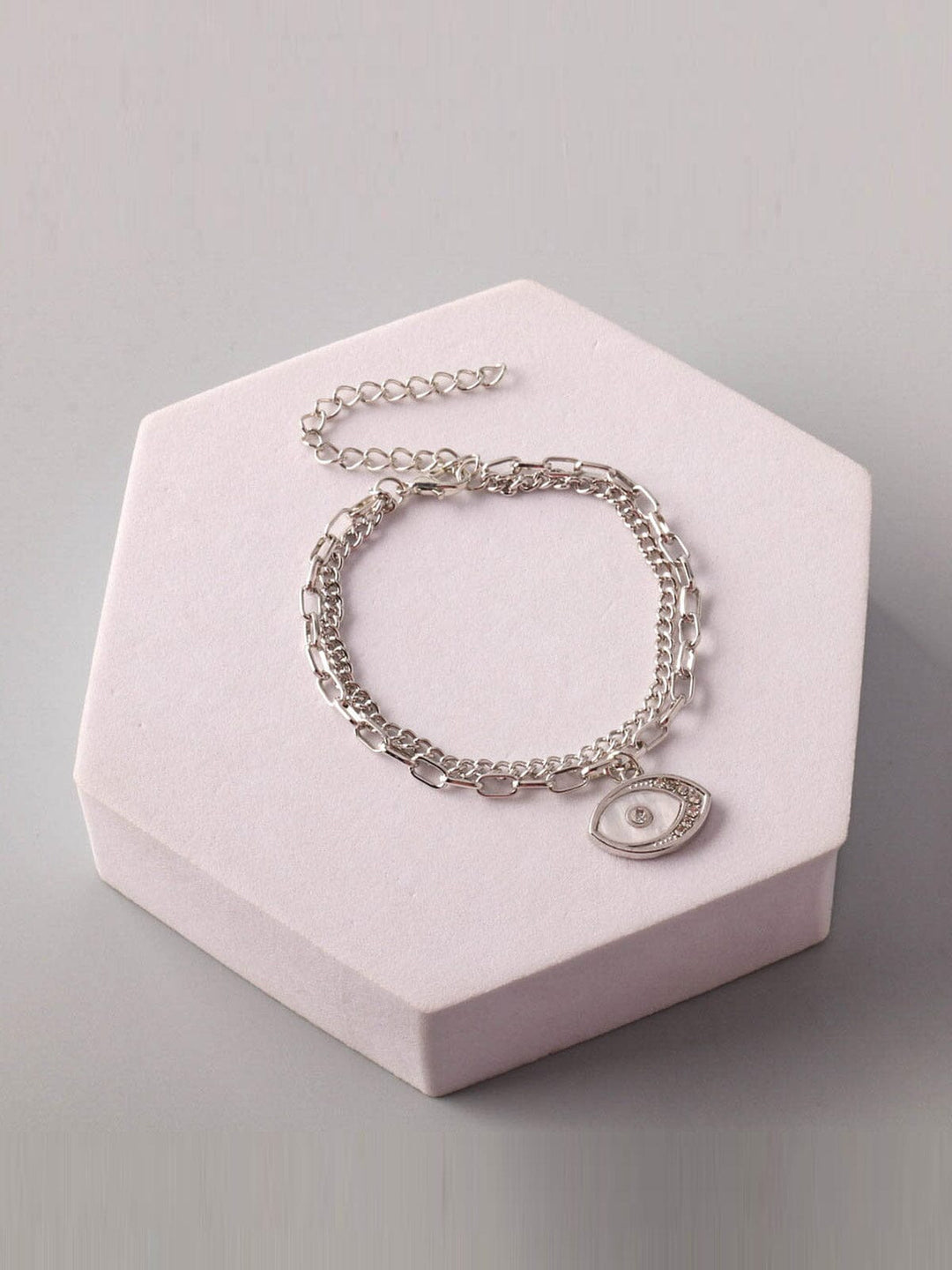 FASHION ASSORTED COLORS EVIL EYE BRACELET