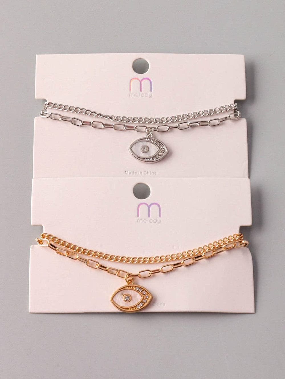 FASHION ASSORTED COLORS EVIL EYE BRACELET