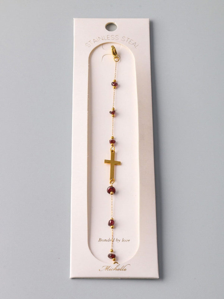 WOMEN'S FASHION GOLD CROSS BRACELET