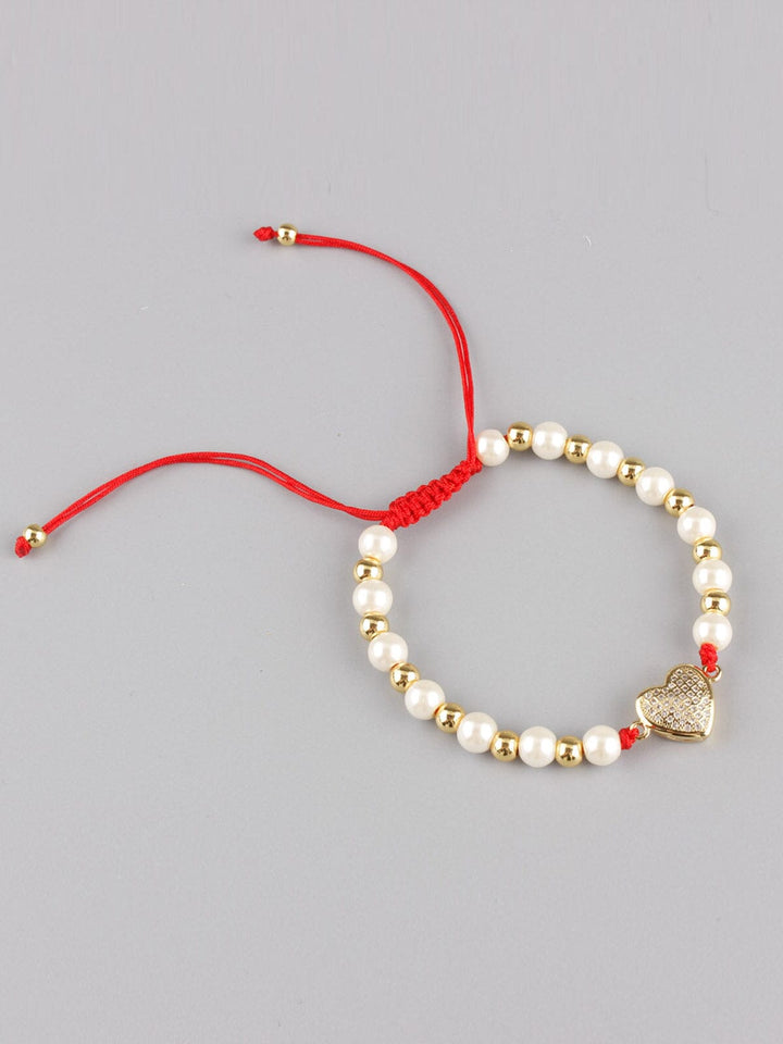 WOMEN'S PEARL HEART BRACELET