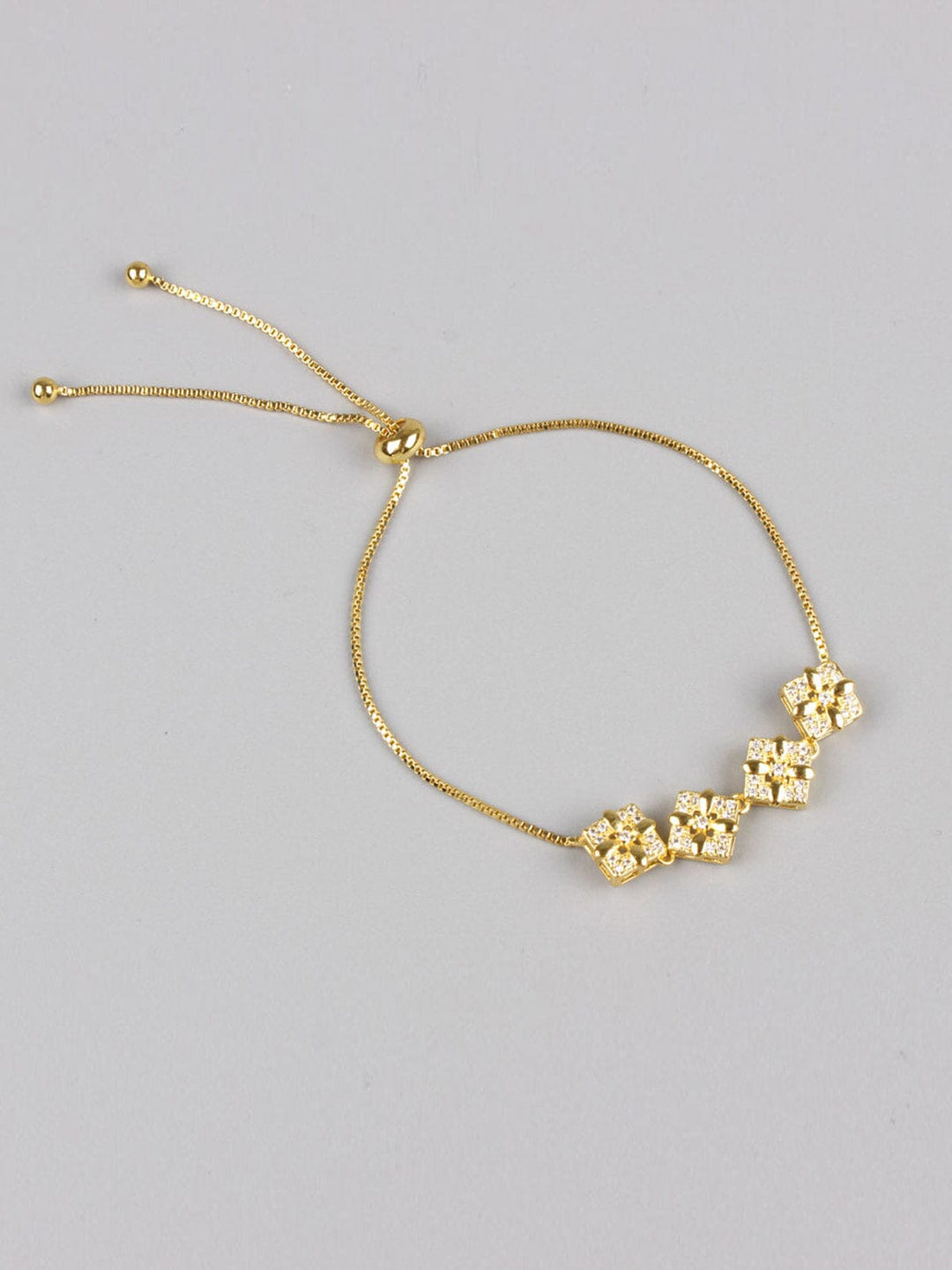 WOMEN'S GOLD TUDS DETAILED BRACELET