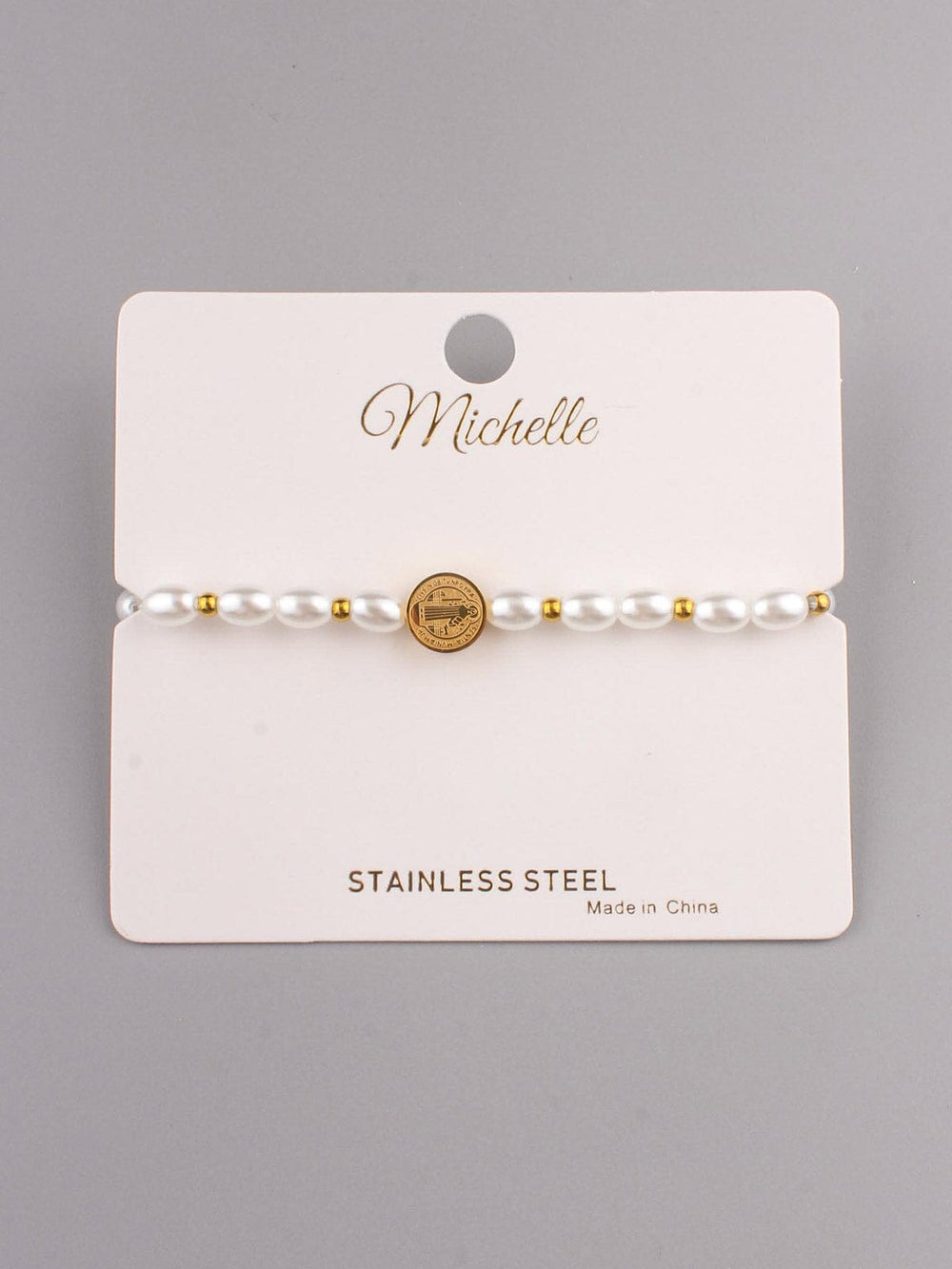 WOMEN'S WHITE PEARL BRACELET