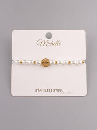 WOMEN'S WHITE PEARL BRACELET