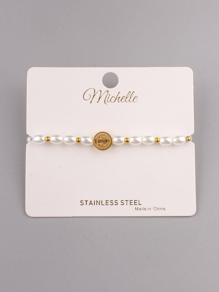 WOMEN'S WHITE PEARL BRACELET