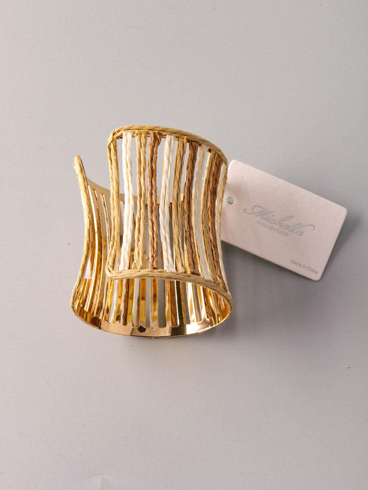 FASHION COLORBLOCK CUFF BRACELET