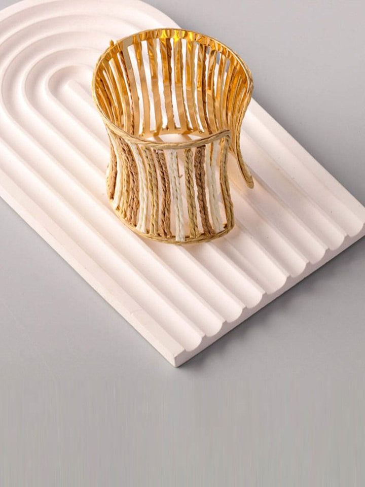 FASHION COLORBLOCK CUFF BRACELET