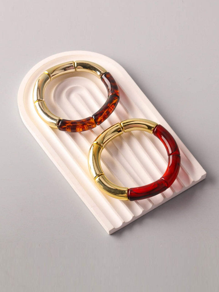 FASHION COLORBLOCK CUFF BRACELET