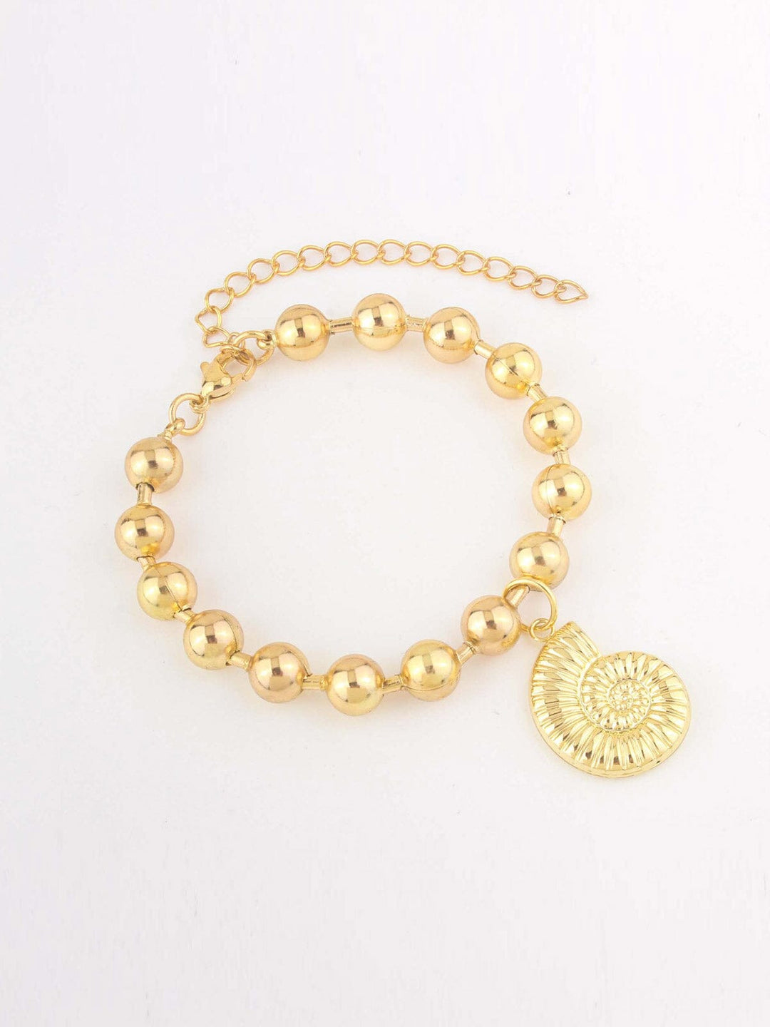 FASHION STAINLESS STEEL PENDANT PEARL BRACELET