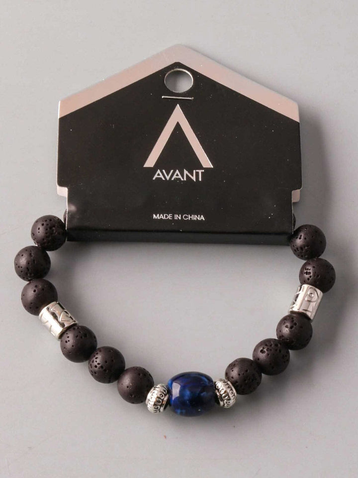 FASHION BLACK & SILVER BEADS BRACELETS