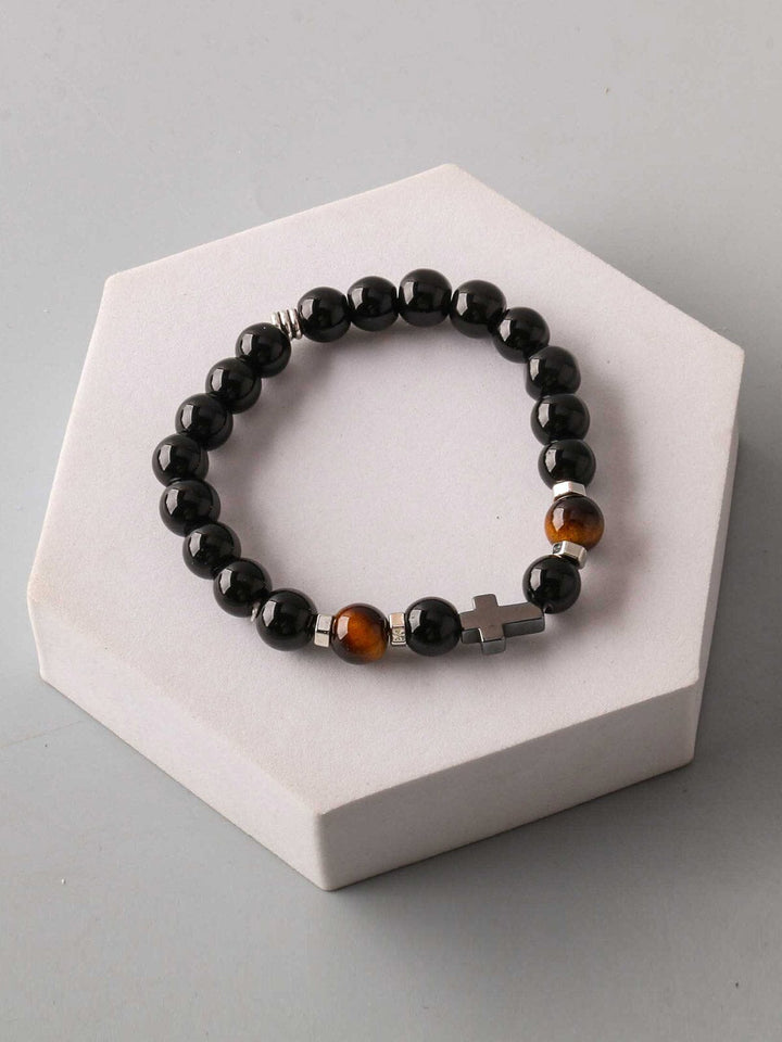 FASHION ASSORTED BEADS CROSS BRACELETS