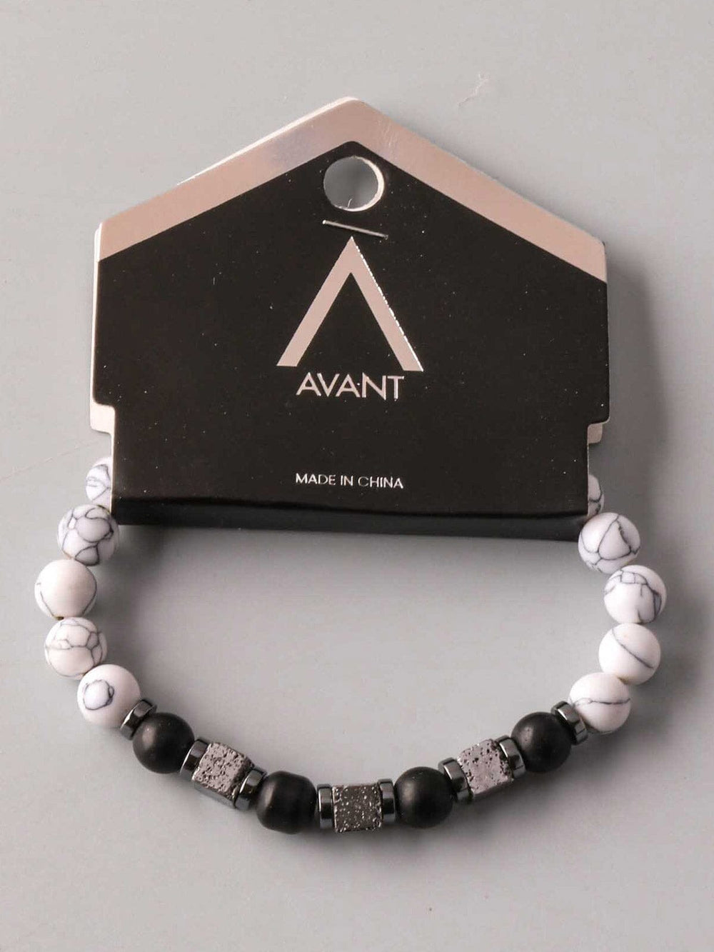 FASHION BLACK & WHITE BEADS BRACELETS