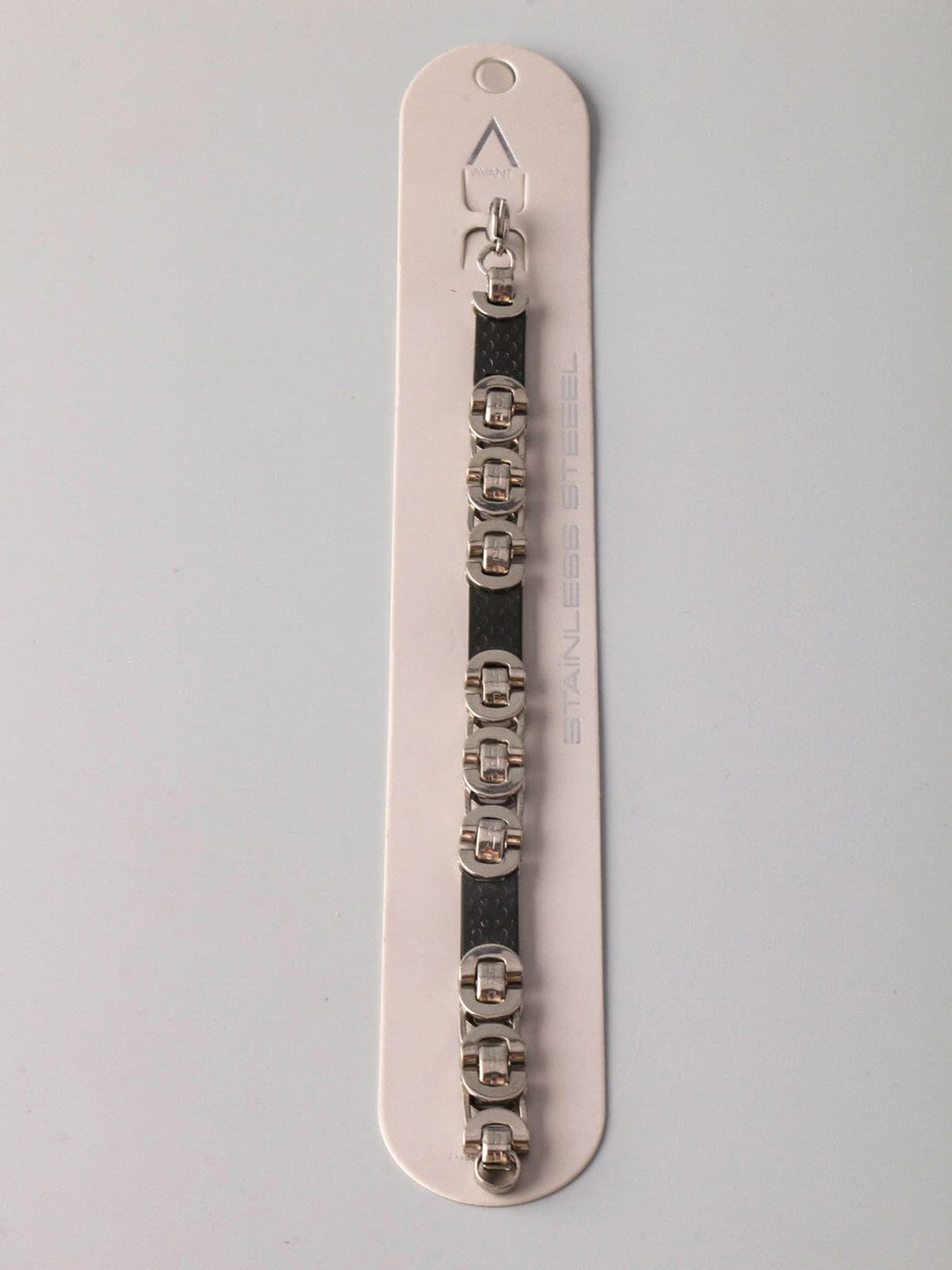 WOMEN'S FASHION SILVER & BLACK BRACELET