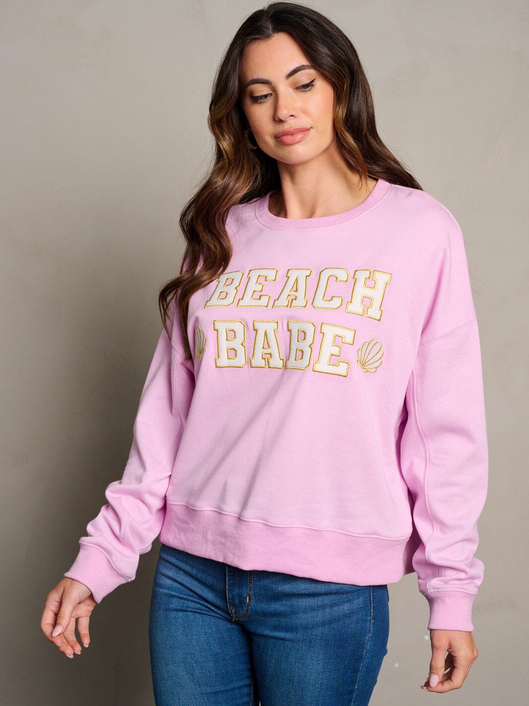 WOMEN'S LONG SLEEVE BEACH BABE PULLOVER SWEATER