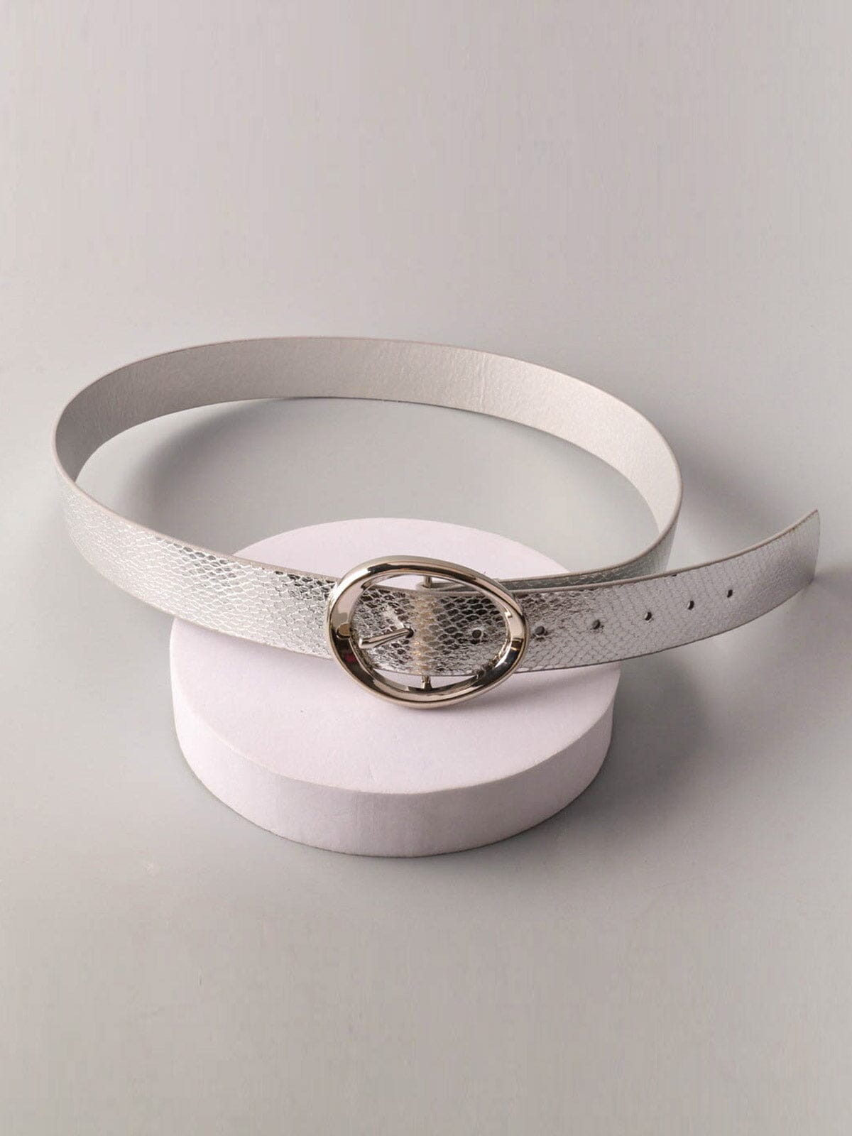 FASHION ASSORTED COLORS BUCKLE DETAILED WAIST BELT