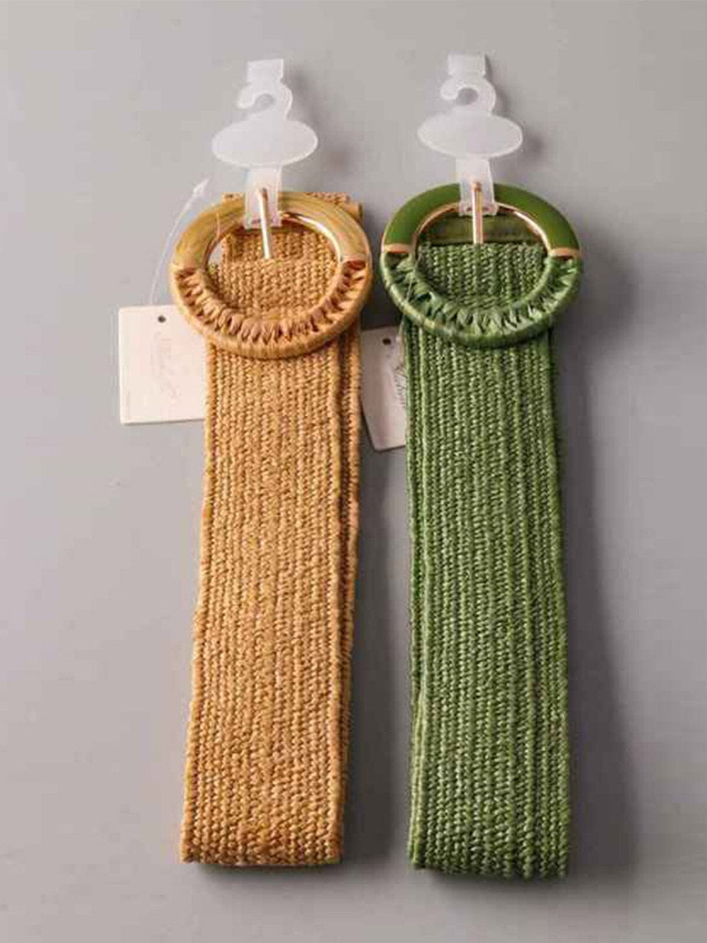FASHION ASSORTED COLORS SMALL ROUND BUCKLE WAIST BELT