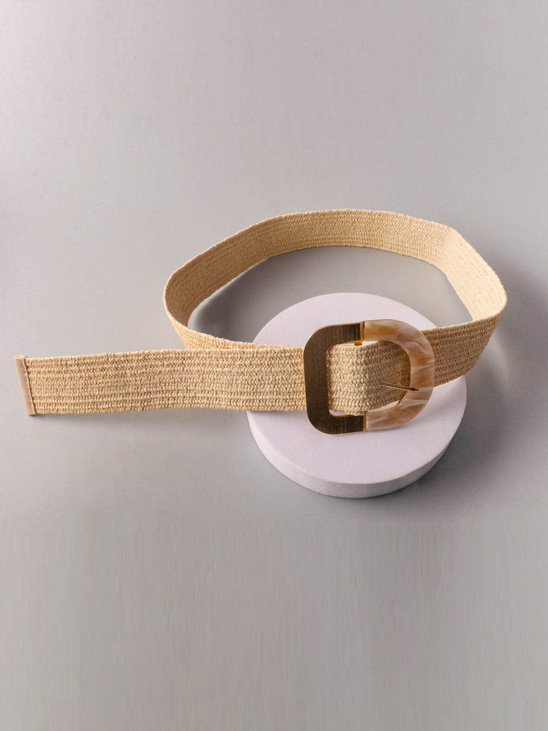 FASHION ASSORTED COLORS BUCKLE DETAILED WAIST BELT