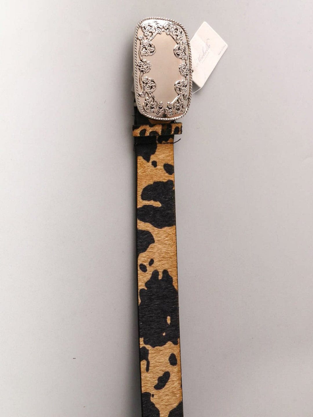 WOMEN'S ANIMAL PRINT BUCKLE DETAILED WAIST BELT