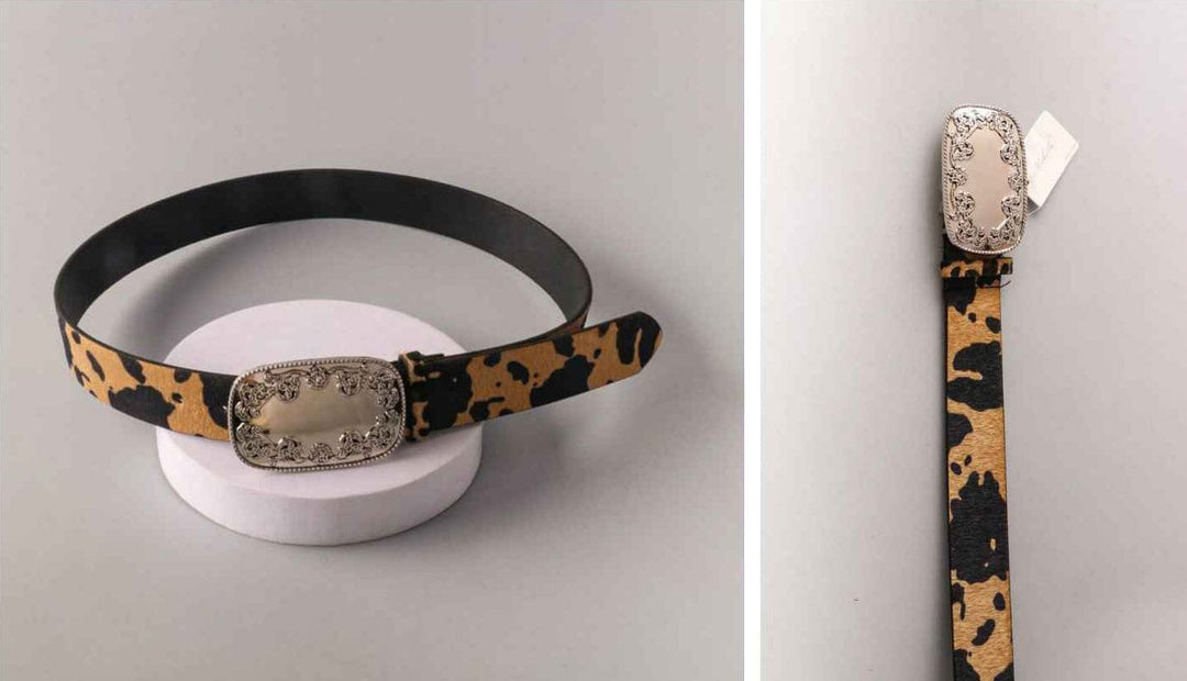 FASHION ANIMAL PRINT BUCKLE WAIST BELT