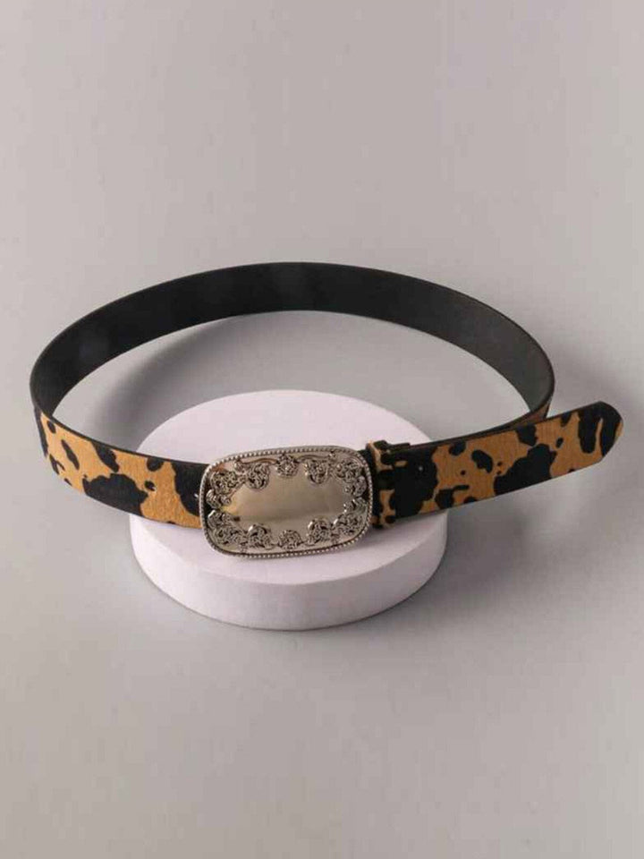 FASHION ANIMAL PRINT BUCKLE WAIST BELT